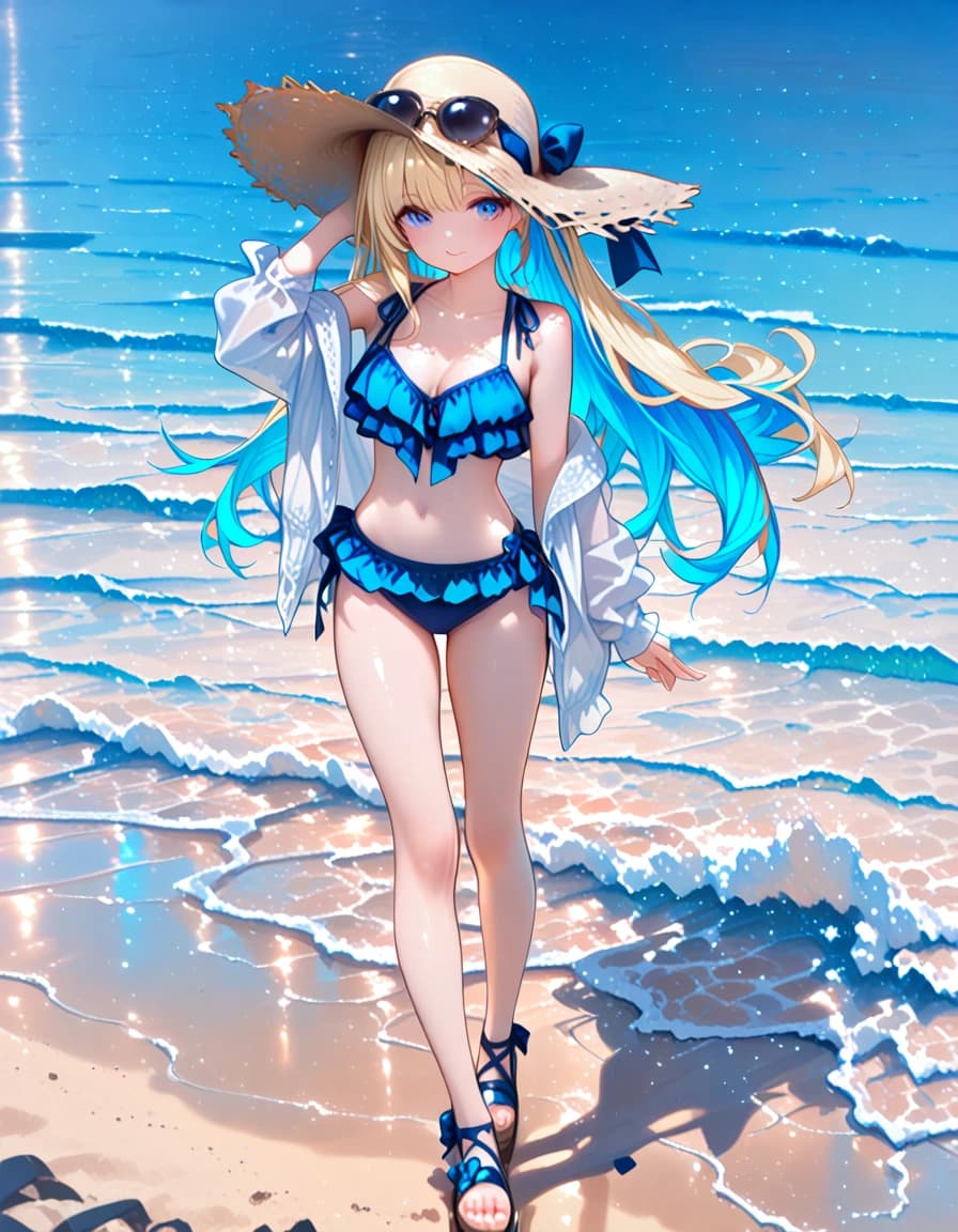 와! 바다다!