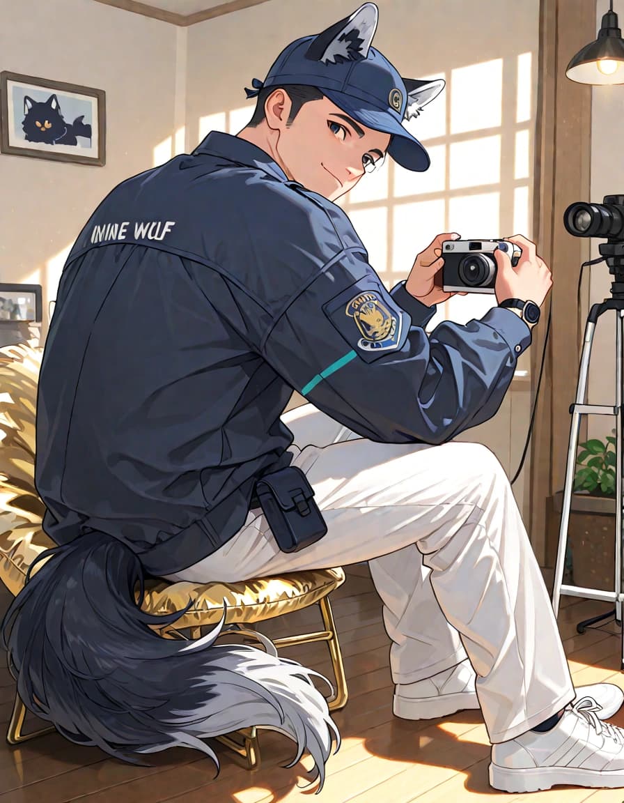 귀, 꼬리 부분 염색