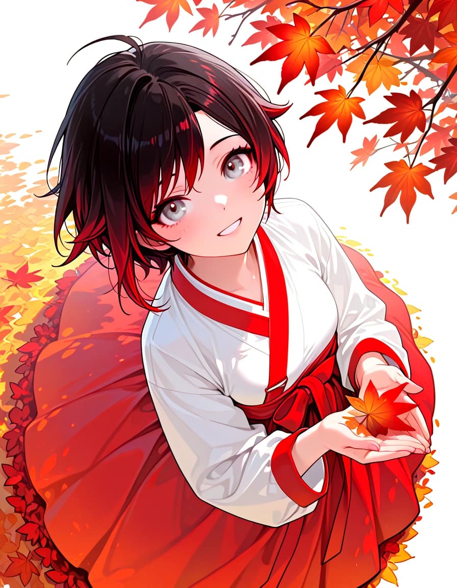 추석 기념 한복 - 루비 로즈❤️🍁