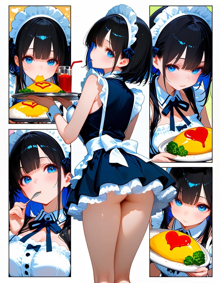 メイドさんとオムライス02