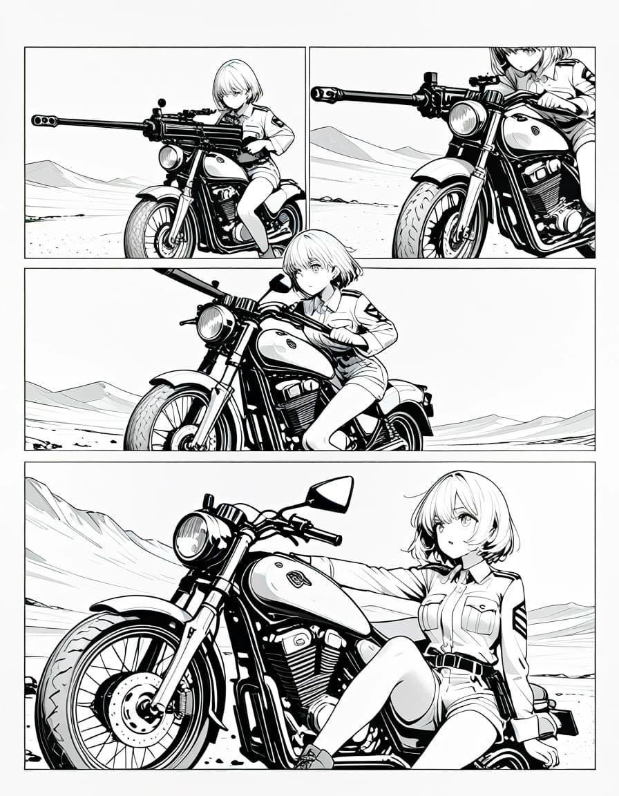 画面分割はline art だと安定する?/Is split-screen stable when using line art?