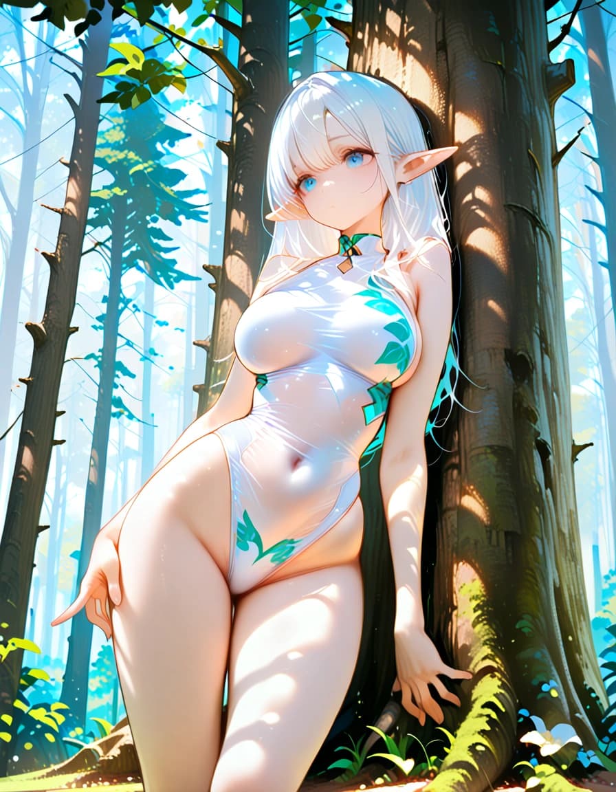 elf in forest