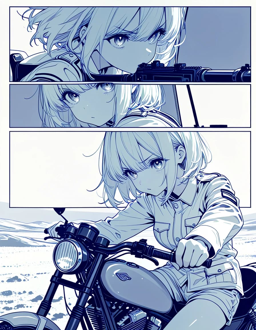 画面分割はline art だと安定する?/Is split-screen stable when using line art?