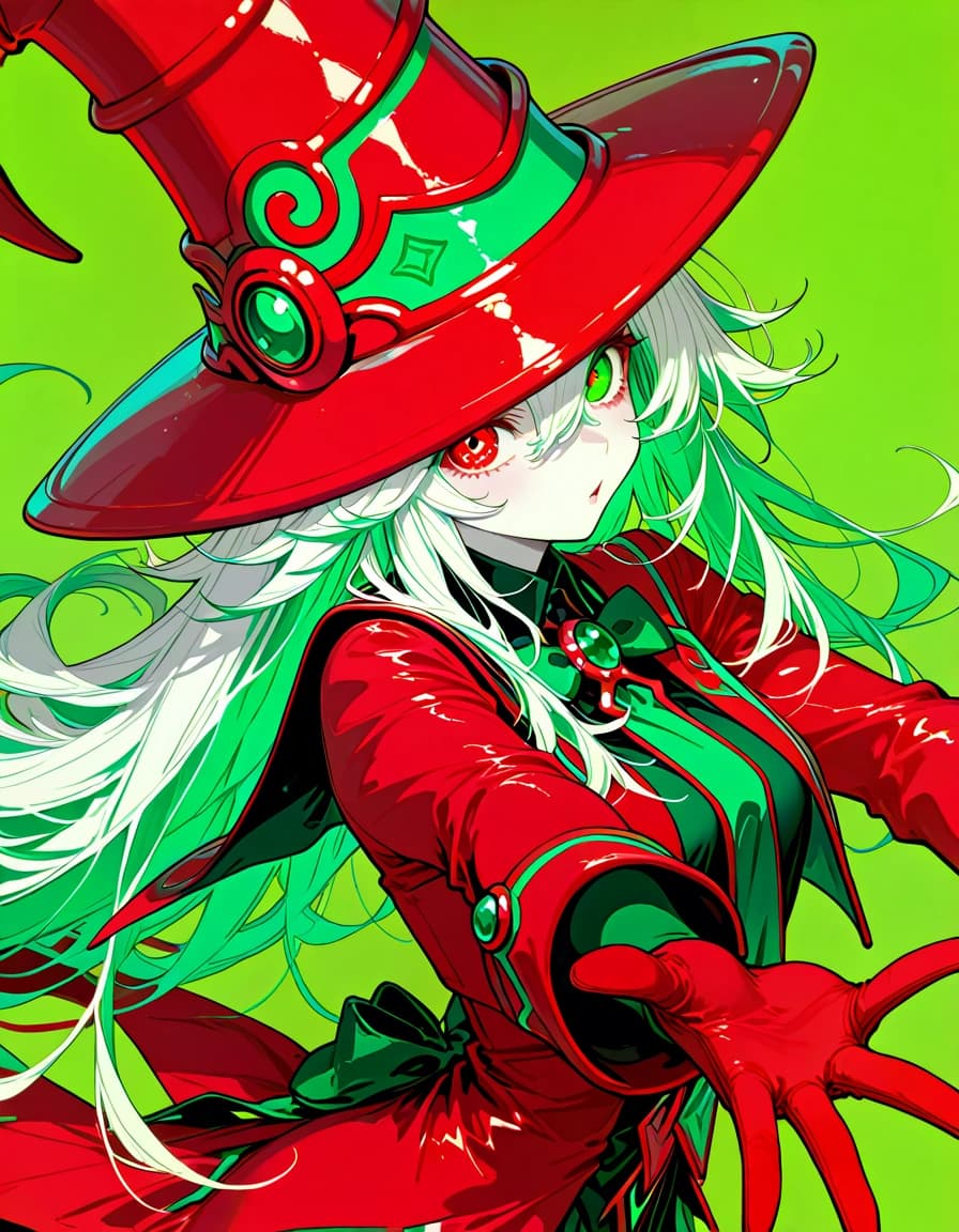 빨강 초록 마법사 red and green magician