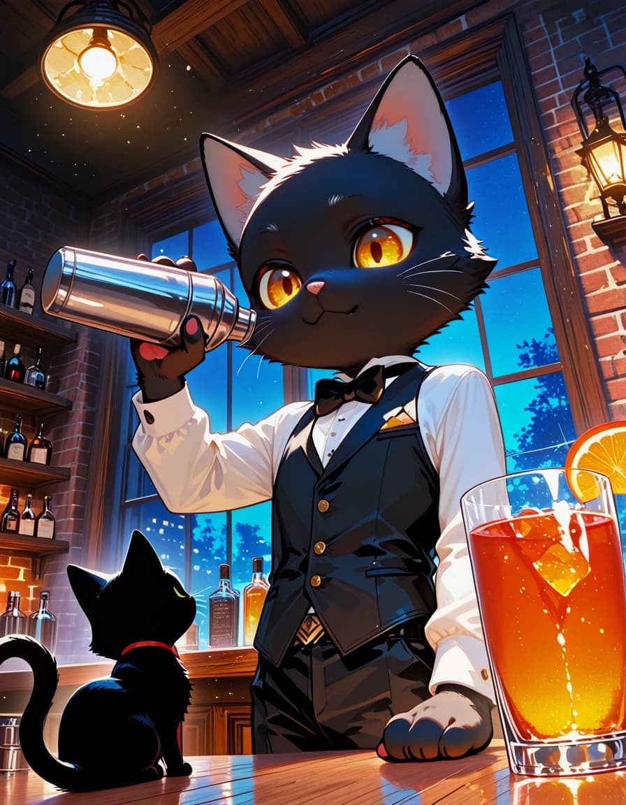 Little Cat Bartender Lloyd