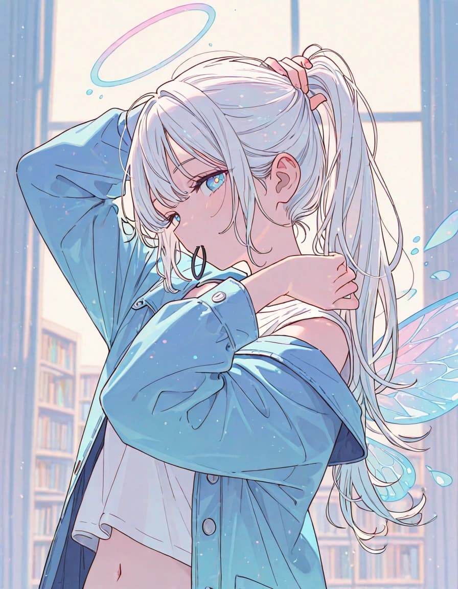 ...머리 묶어달라고?