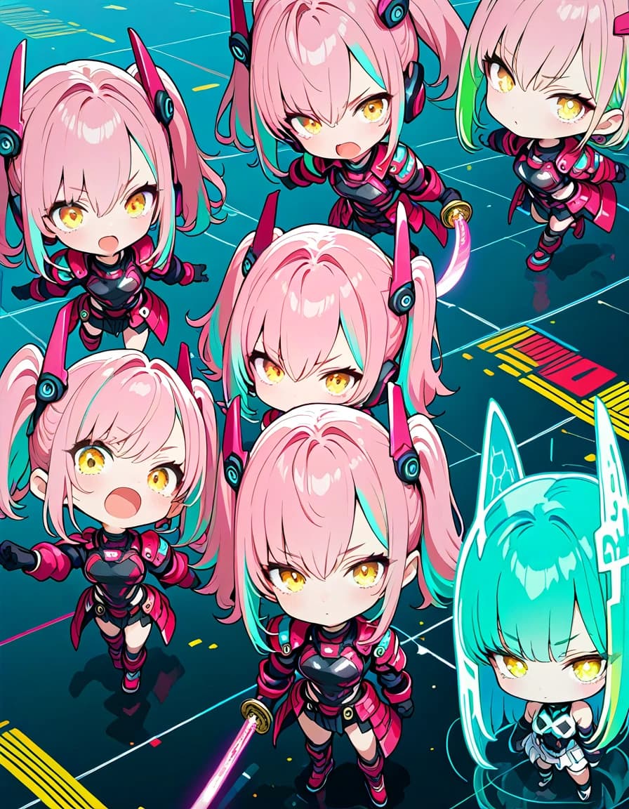 Cileas chibis in action