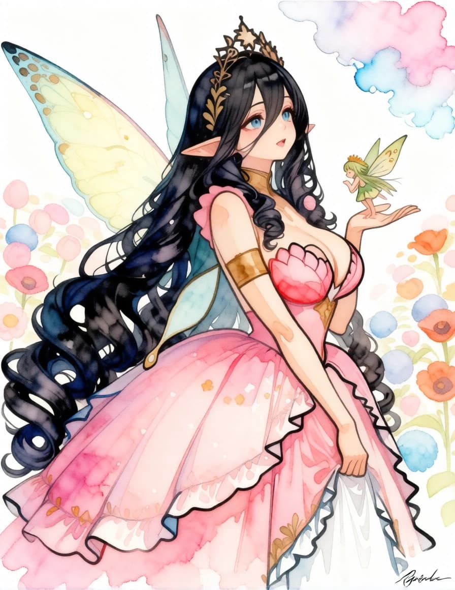 Watercolor Fand render