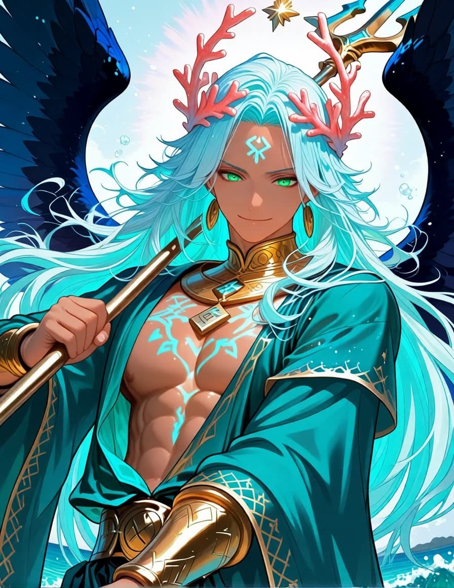Mannanán mac Lir battle image (critical hit)