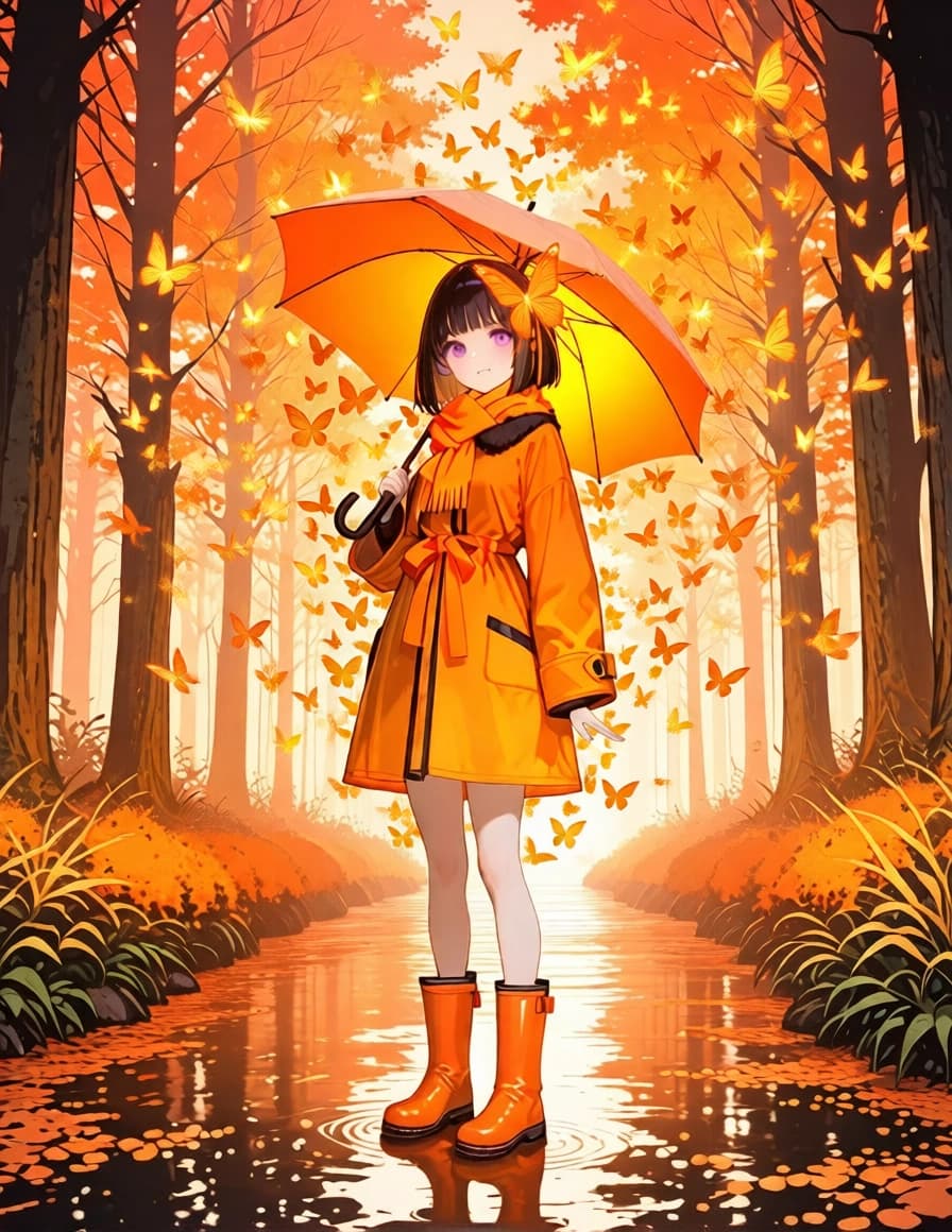 【お遊び生成】夕焼けの中へ 由井 心亜(修正版)